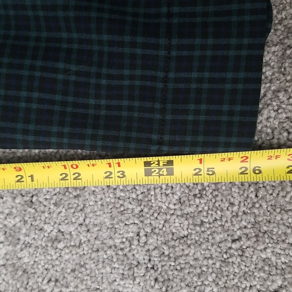 #R - Hollister Women Ultra High Rise Plaid Pants Blue Green Black Size S - Picture 5 of 11